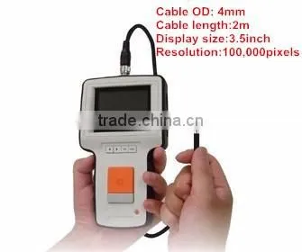 Aircraft maintenance NDT video borescope with 4mm probe and 2m insertion cable