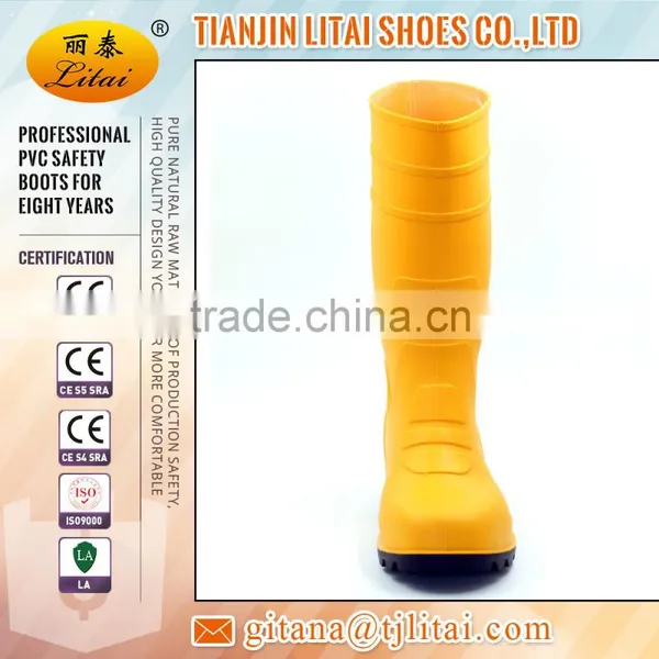 Industrial Safety Boots,steel Toe&steel Midsole Pvc Shoes photo-2