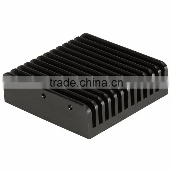 Black Anodizing Electronic Enclosures Aluminium Extruded Heat Sink