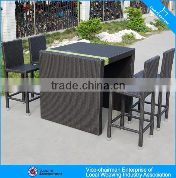 Outdoor Rattan Bar Stool Wicker Bar Furniture 7816-1 photo-6