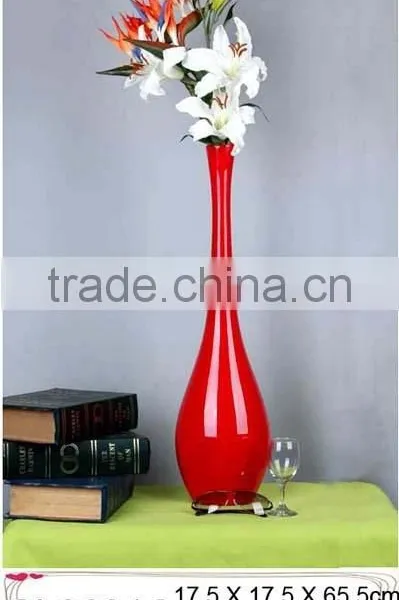 Wholesale Decorative Standing Fibreglass Lacquered Vase photo-3