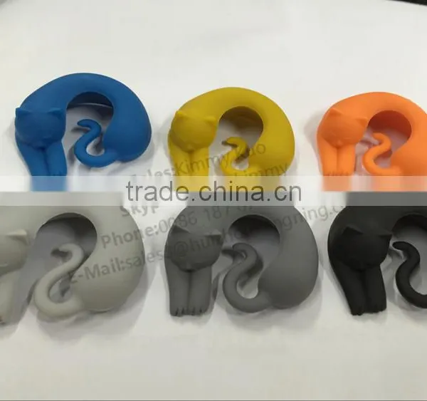 Hot Selling Silicone Kitty Wine Glass Markers,Wine Glass Charms,Bar Accessories photo-3