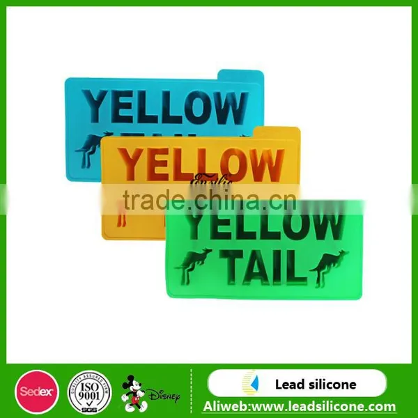 Custom Fancy Yellow Talk English Letters Silicone Ice Cube Tray photo-2