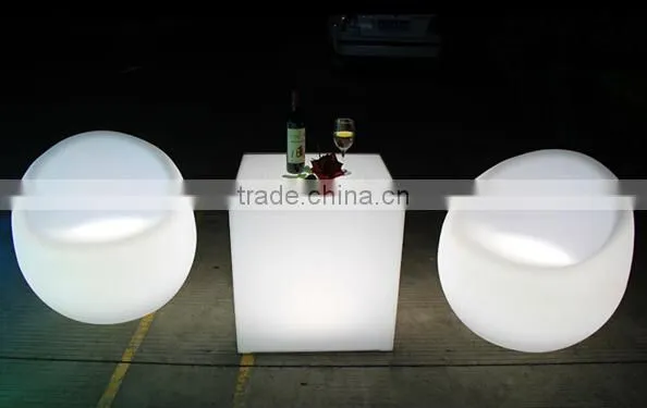 Sigma Plastic Led Outdoor Furniture French Bistro Table Chair Sets