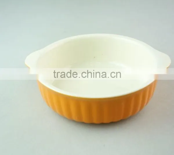 Glazed Ceramic Bake Plate With Handles, Durable Ceramic Bakeware photo-4