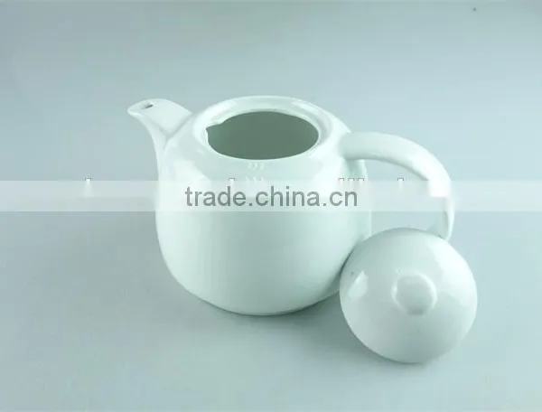 Cheap Price White Ceramic Teapot in Stock for Wholesale photo-2