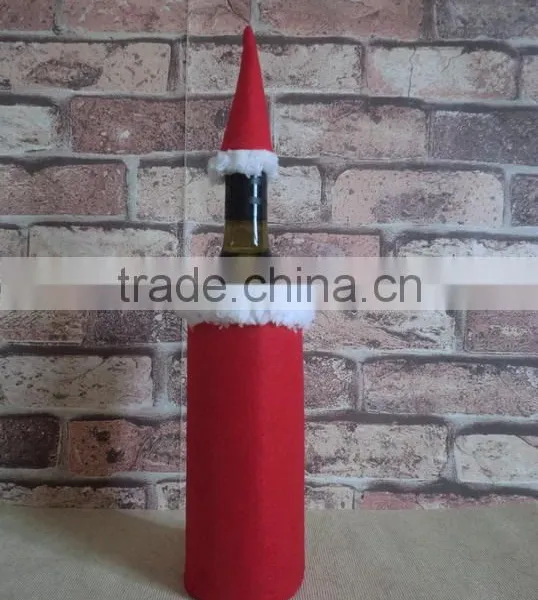 2013 New Santa Hat Christmas Wine Bottle Bags