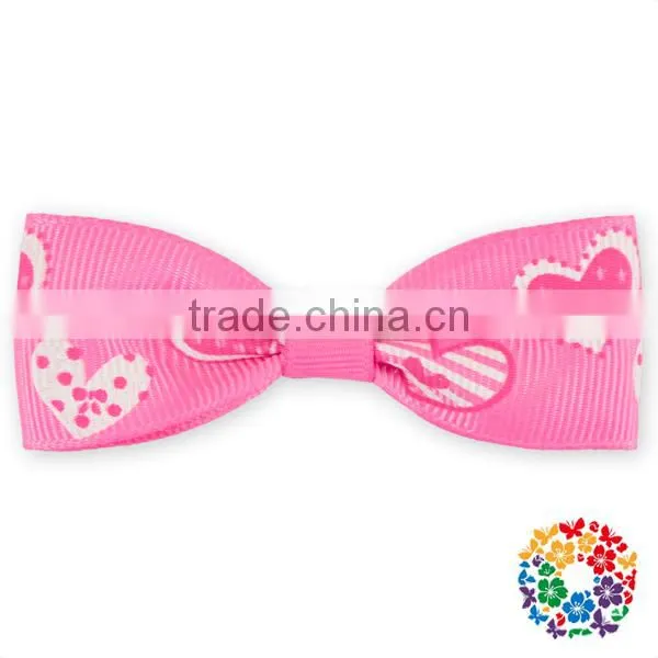 100% Polyester Green White Little Girl Hair Bow Clip One Size Fit Most photo-4