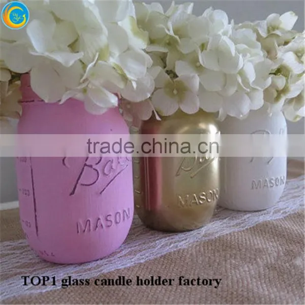 Purple Mason Jars Can as for Vase photo-6