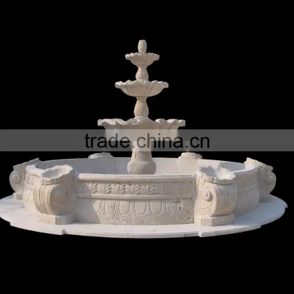 Outdoor Decoration Stone Carving Marble Large Italian Garden Fountain photo-5