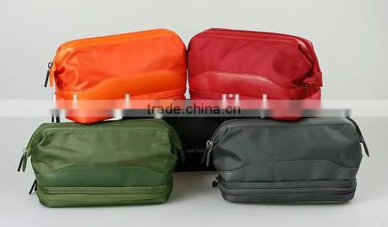 Fashion PU+polyester Folding Men Toiletry Bag for Travel photo-6