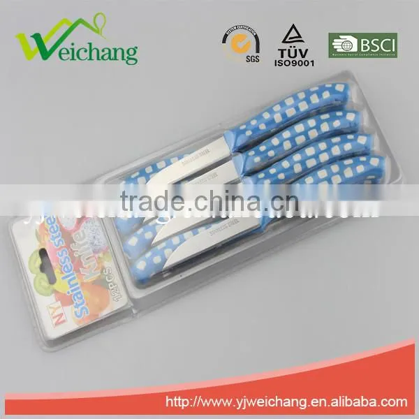 WCE240 Hot Sale Cutlery Set 12 Pcs Stainless Steel and Plastic Handle Steak Knife Set photo-2