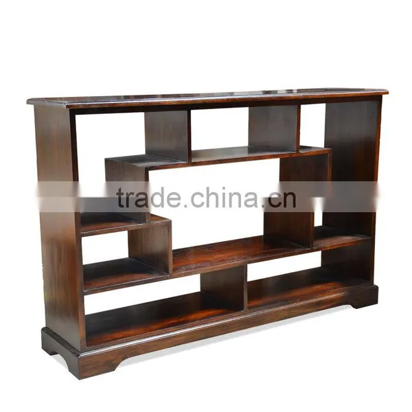Bookcase Iberia Walnut Teak Wood Furniture photo-2