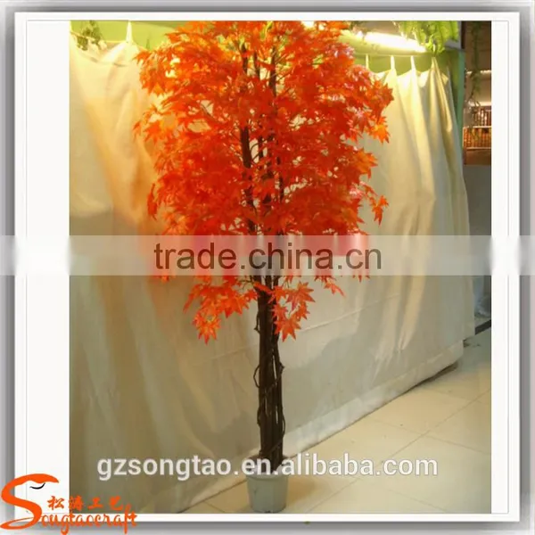 Wholsale Artificial Tree Fiberglass Tree and Artificial Red Maple Tree for Decoration Indoor photo-3