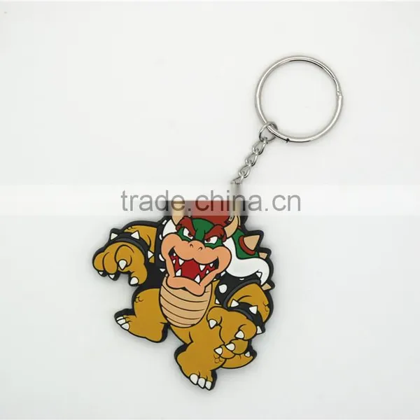 Special Personalized 3d Design Silicone Eco-friendly Rubber Keychain Mario for Craft Art Gifts photo-4