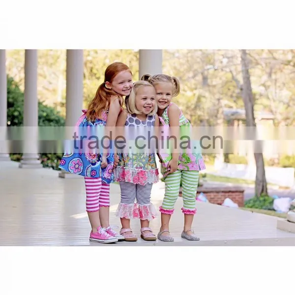 Capri Yoga Pants Green & White Stripe Girls Capri Pants High Quality Women Designer Capri Pants photo-5