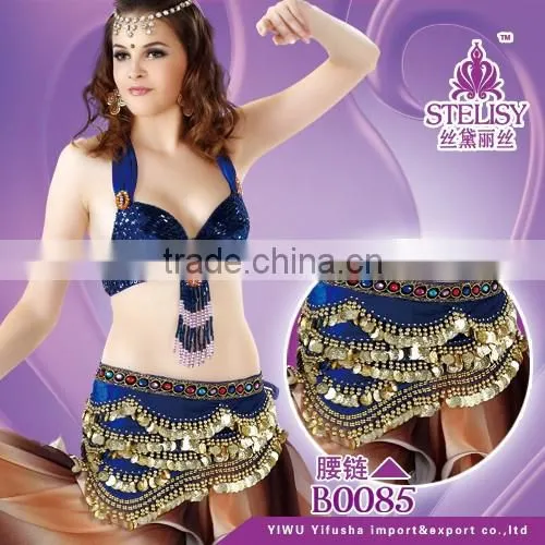Yifusha Specialty Velvet Belly Dance Coins Sash B0085