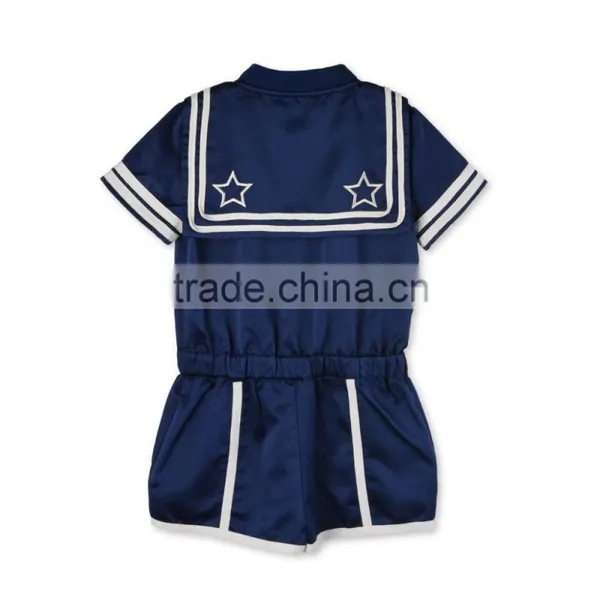 Unisex Majorette Blue Mel All In One Baby Bodysuit Romper Childrens Boutique Clothing HSr5109 photo-3
