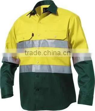 100%cotton Reflective Safety Flame Retardant Shirt for Worker