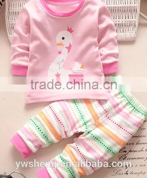 Latest Embroidery Designs Suits 100% Cotton Children Baby Christmas Striped Pajamas photo-6