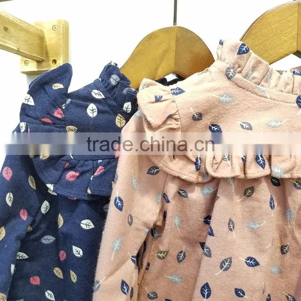2-6 Years Wholesale 2017 Full Sleeve Autumn Cotton Print Girls Blouses photo-2