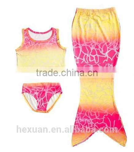 Wholesale Kids Swimwear Mermaid Tail With Monofin Swim photo-3