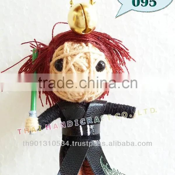 Handmade Keychains Keyrings Voodoo Doll String Accessories Bag Gifts