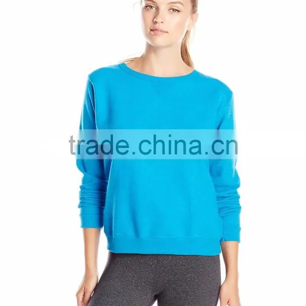 Custom Sports Plain Sweatshirts Cheap Fleece Sweater Girls Stylish Knitted Pullover Sweater photo-4