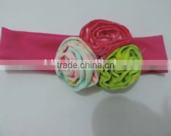 Kids Thanksgiving Headband Baby Girl Lace Flower Cotton Elastic Pakistani Hairband Wholesale Autumn Clothes Winter Clothing Sets photo-2