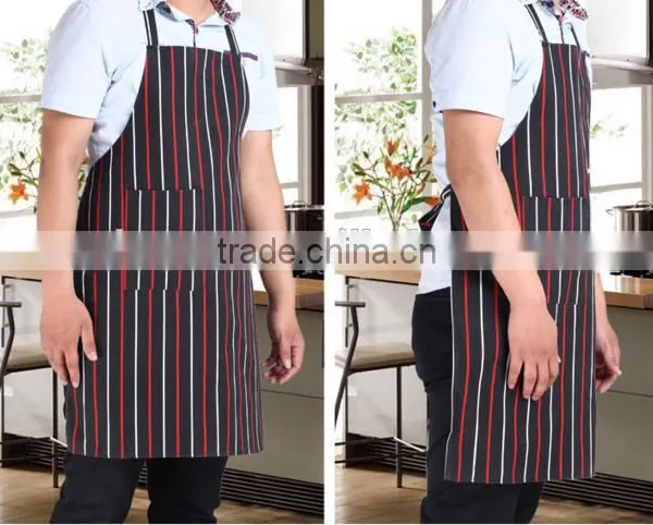Man Cotton Canvas Black Color OEM Kitchen Bib Apron photo-5