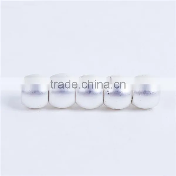 Zinc Based Alloy Spacer Beads Round Matt Silver photo-3