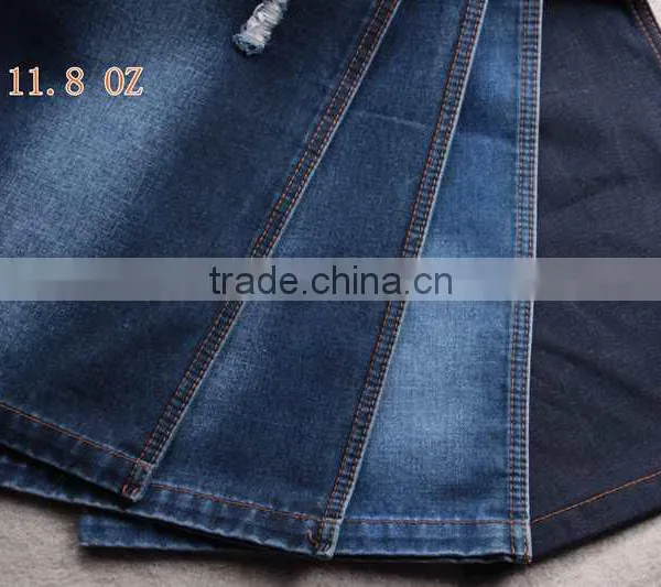 B2873-B Weft Slub 11oz Denim Jeans Wholesale TC Fabric Made in China photo-5