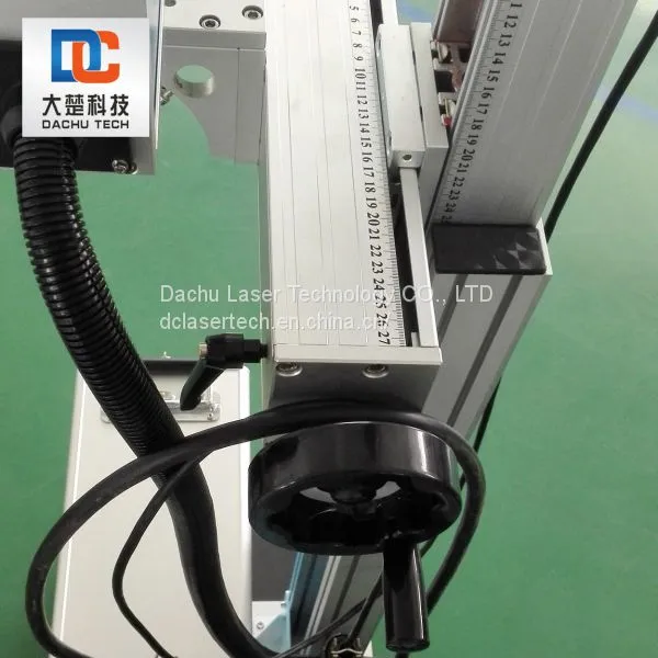 Portable 20W Fiber Laser Marking Machine Laser Printing Online for PE Plastic Pipeline 201 photo-4