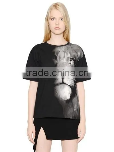 Womens Fashion Basic T-shirt Printing Latest Design photo-3
