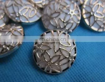 ELECTROPLATED WOMEN CLOTHES BUTTONS TWO SORTS OF BUTTON FASHION NET FLOWER BUTTON photo-3
