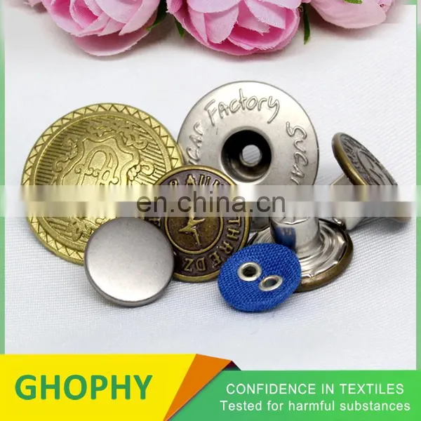 Hot Sale Metal Jean Jacket Tack Buttons photo-6