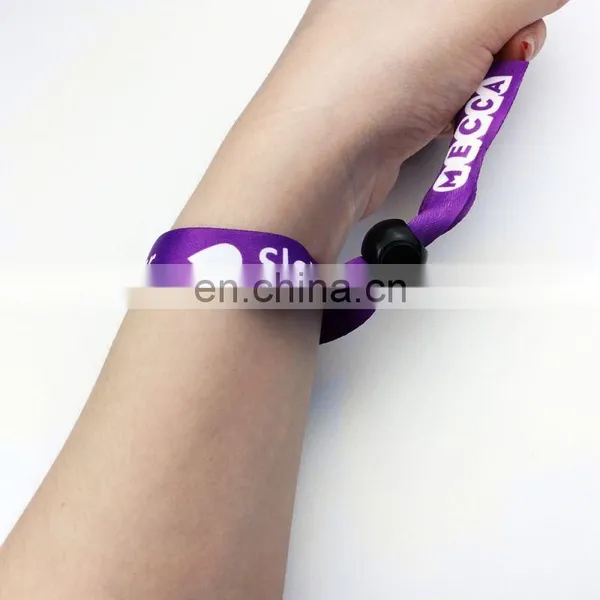 High Quality Customized Cheap Fabric Wristbands With Personal Logo For Events YF011 photo-3