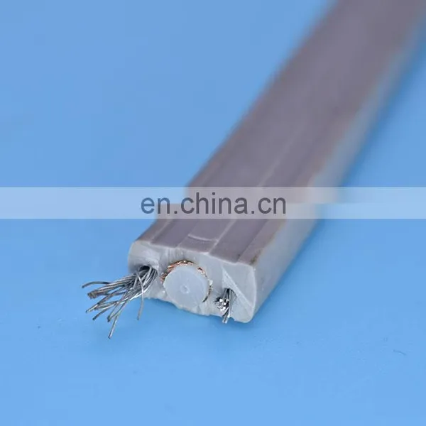 Flexible Flat Elevator Travelling Cable With Coaxial RG59 and Steel Wire for CCTV Camera photo-3