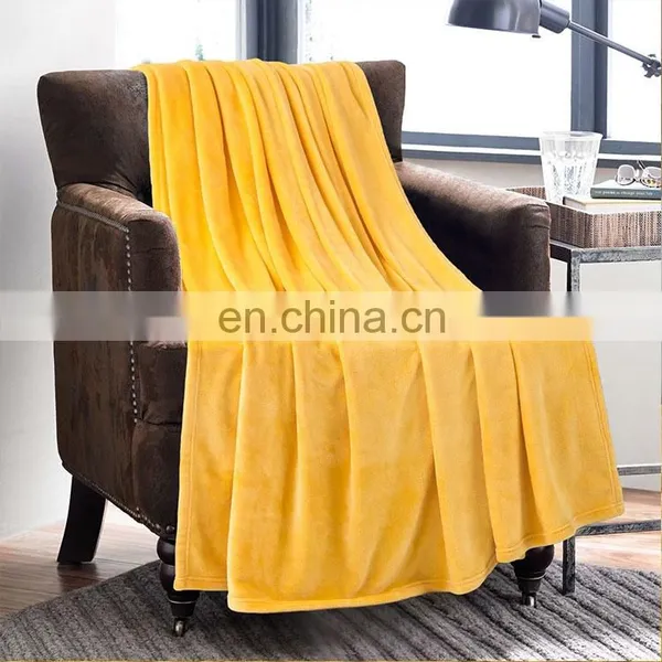 Wholesale 100% Polyester Lightweight Double Sided Flannel Fleece Blanket For Adult photo-5