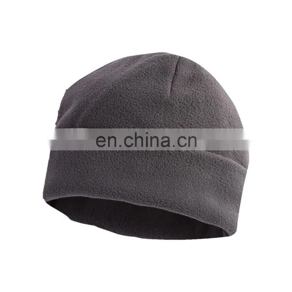 Cheap Price Unisex Embroidery Print Logo Winter Polar Fleece Beanie Cap photo-2