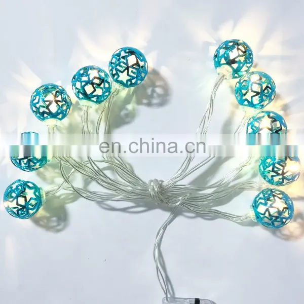 10L Waterproof Led Iron Ball Night Ceiling Light Christmas Diwali Decoration Wall String Lights Indoor Garden Wall Home Lighting photo-2