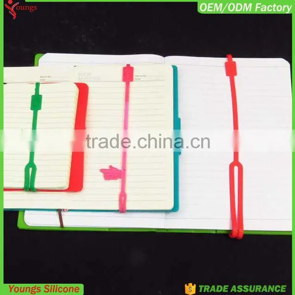 2015 New Style High Elasticity Silicone Band Bookmark for Wrapping Book Quality Choice photo-2