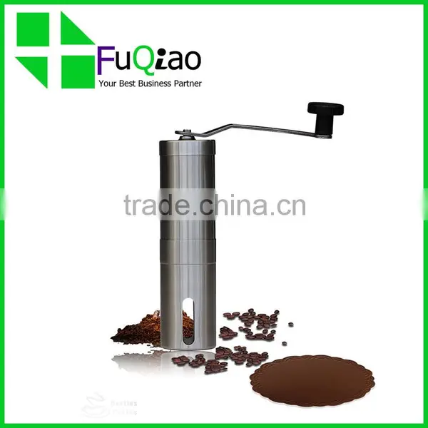 Trade Assurance Ceramic Burr Manual Stainless Steel Commercial Coffee Grinder With Scoop Quality Choice photo-5