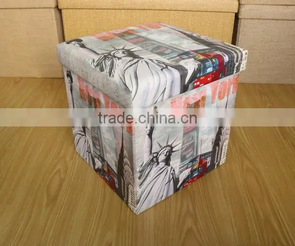 Modern Appearance Normal Ottoman Storage Stool photo-6