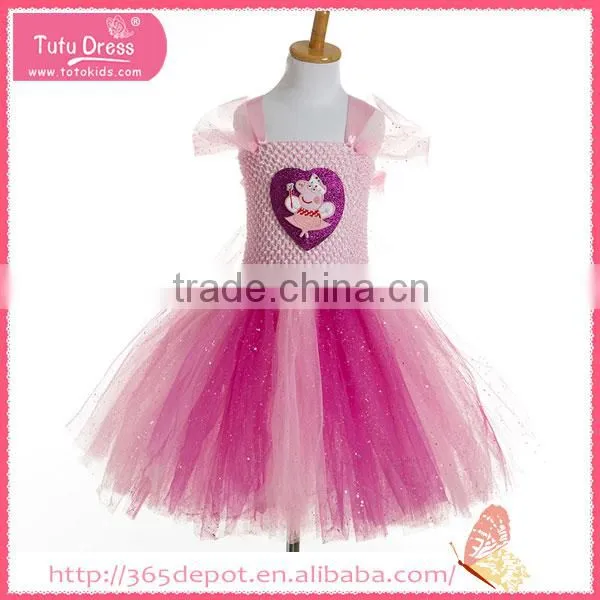 Voile Fabric Rainbow Color Knee High Satin Gauze Dress Halloween Costume photo-2