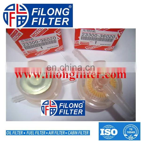 FILONG Manufacturer High Quality Transparent FOR TOYOTA CARS Fuel Filter 23300-36020 2330036020 photo-2
