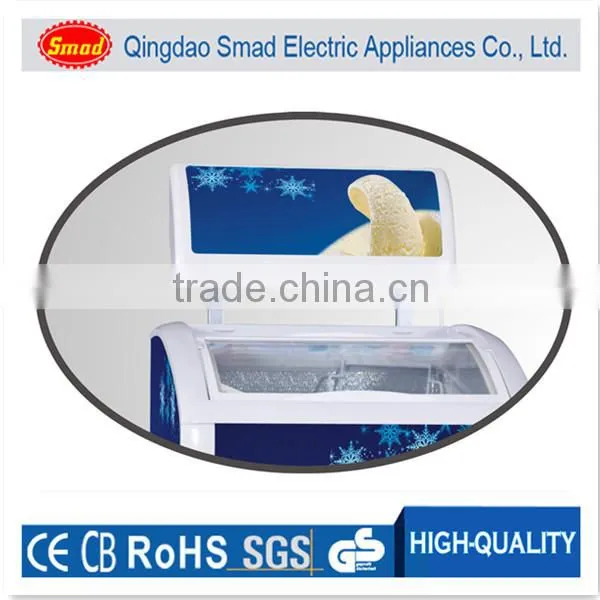 Portable Top Sliding Open Glass Door Chest Freezer for Ice Cream photo-6