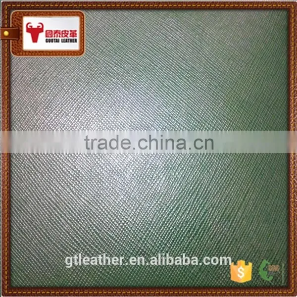 Genuine Cow pu Split Saffiano Wallet photo-2