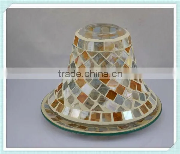 China Manufacturing New Mosaic Lamp Candle Shade for Home Decoration&wedding