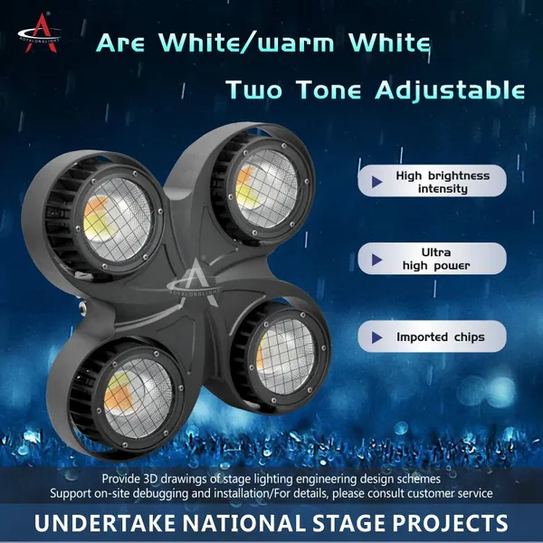 BD04F Binder 4*100W IP65 Waterproof Par Light LED Beads RGBW Full-colored Optional Audience Light photo-5